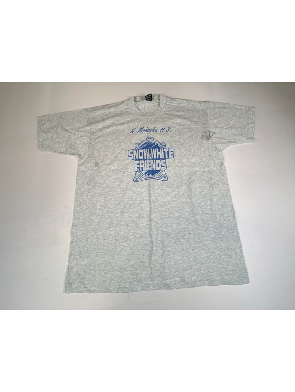 Fruit of the Loom Best Men's XL Gray N. Mahaska H.S. Snow White Friends Vintage